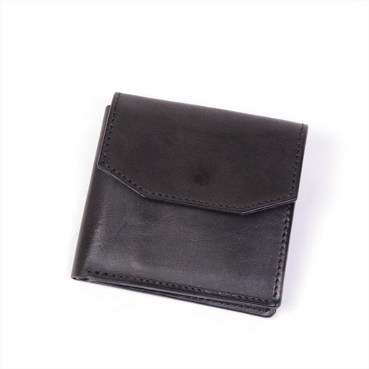 annak コンパクト2つ折り財布 ブラック