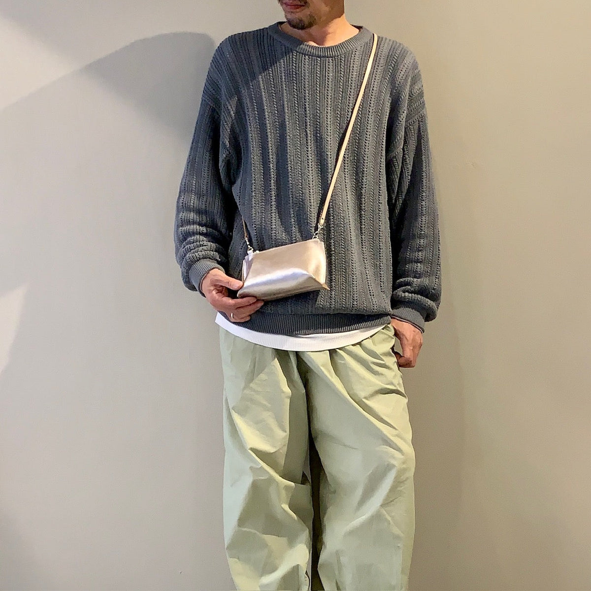 ANNAK アマンダオイルレザー マチ付ミニショルダーバッグ