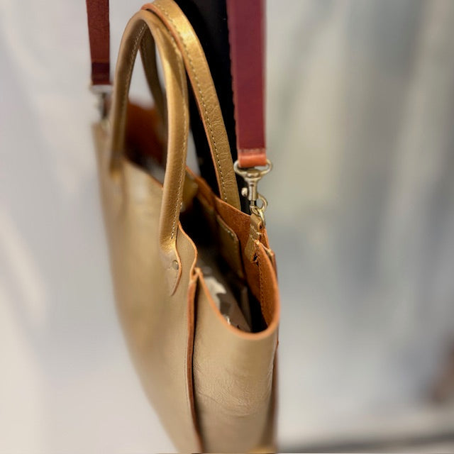 ANNAK アマンダオイルレザー ショルダー付き2way手持ちトートバッグSサイズ