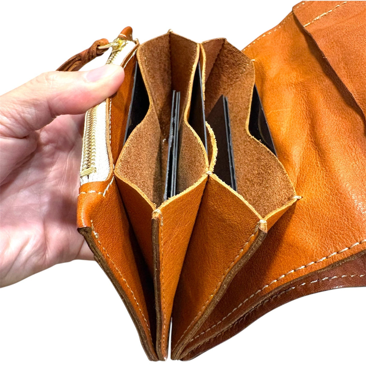 ANNAK ハンドウォッシュ ミドルサイズ配色財布