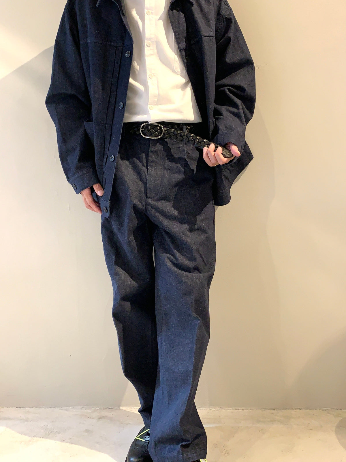 ANNAK 栃木レザー ハンドウォッシュ厚口メッシュベルト 30mm幅