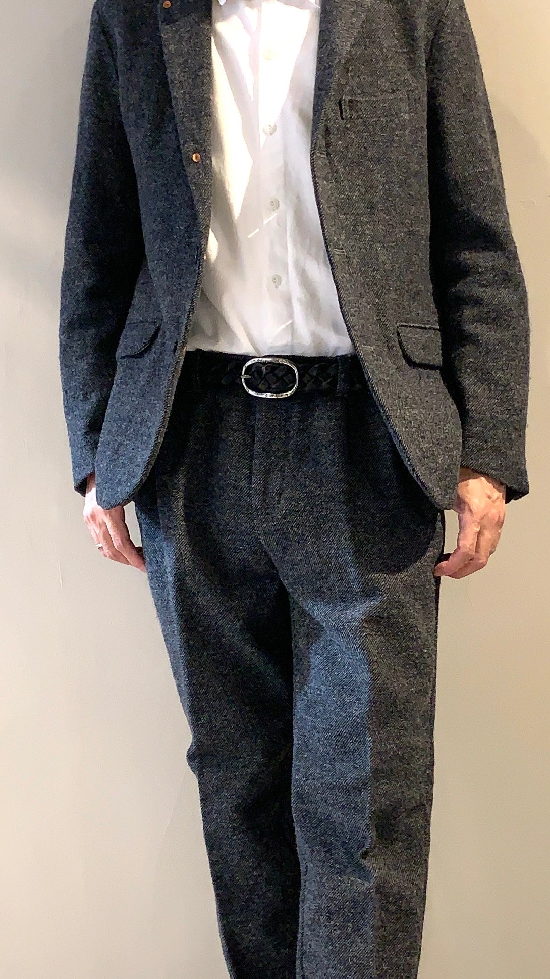 ANNAK 栃木レザー ハンドウォッシュ厚口メッシュベルト 30mm幅