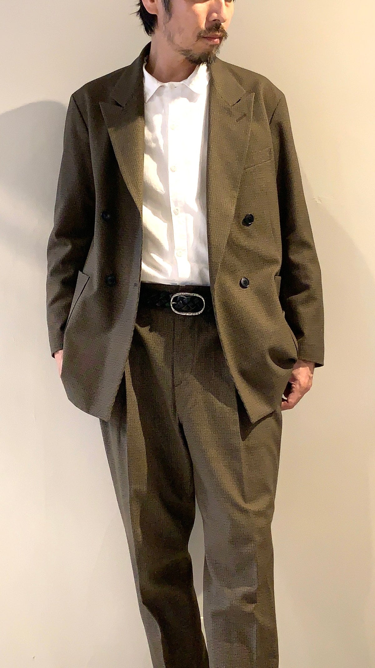 ANNAK 栃木レザー ハンドウォッシュ厚口メッシュベルト 30mm幅