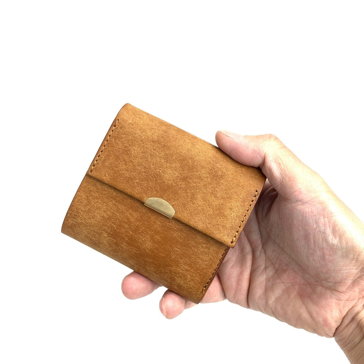 ANNAK プエブロレザー フラップ付き２つ折りウォレット S