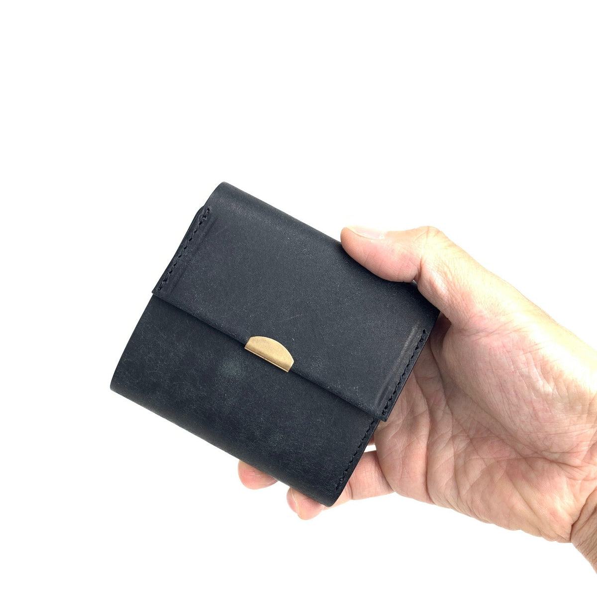 ANNAK プエブロレザー フラップ付き２つ折りウォレット S