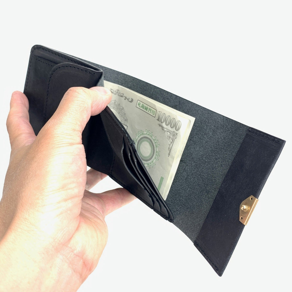 ANNAK プエブロレザー フラップ付き２つ折りウォレット S