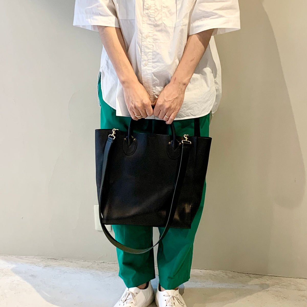 ANNAK ハンドウォッシュ ショルダー付き2way手持ちトートバッグ