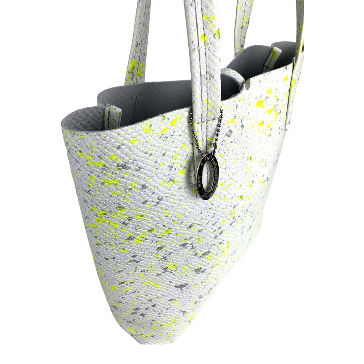ANNAK エンボスハンドペイントレザー タテ型トートバッグ