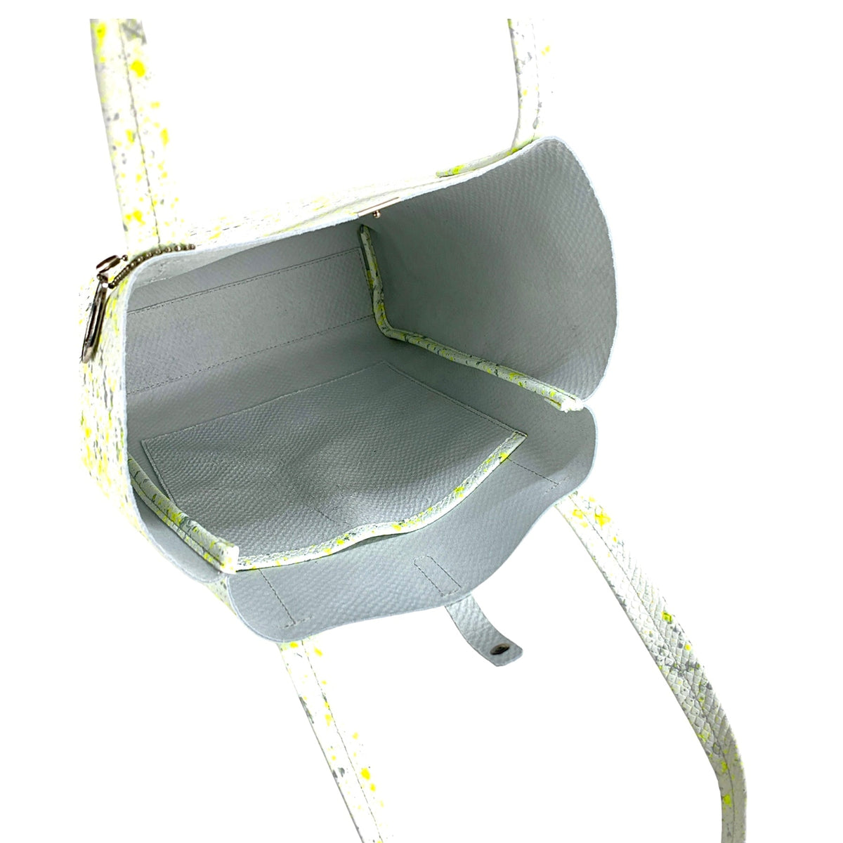 ANNAK エンボスハンドペイントレザー タテ型トートバッグ