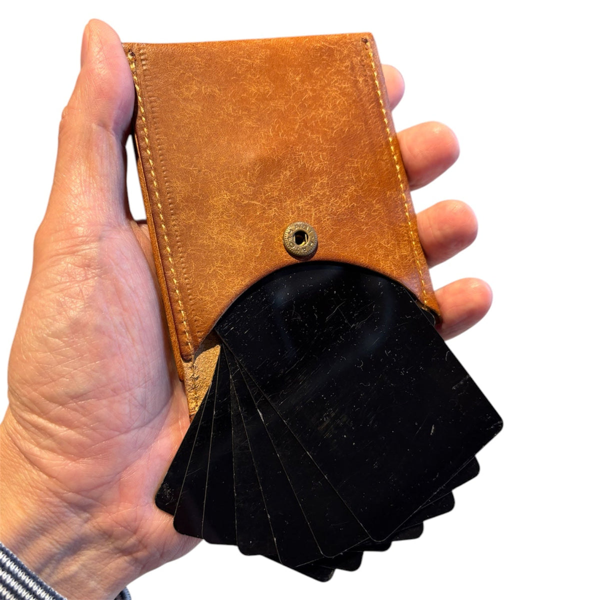 ANNAK プエブロレザー コンパクト折り紙ウォレット
