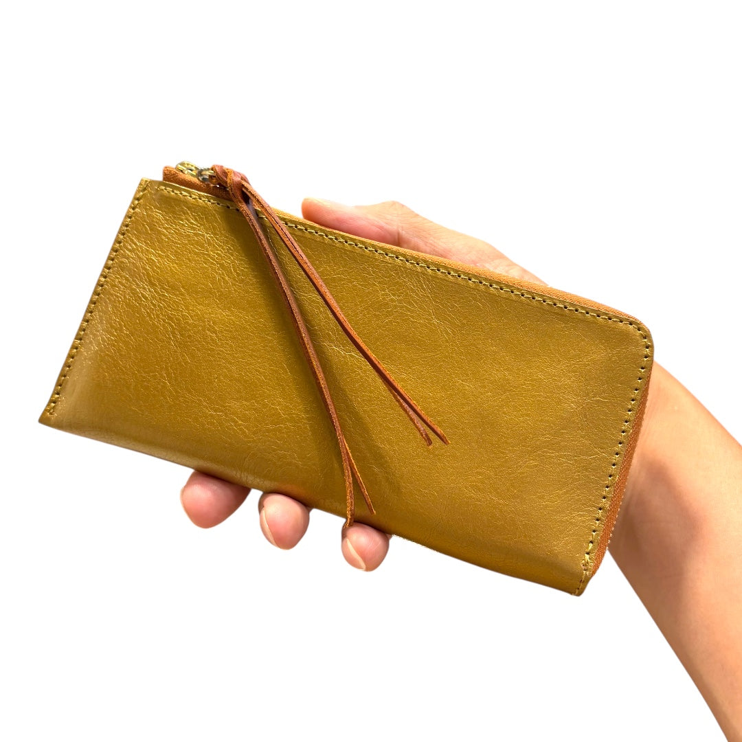 ANNAK アマンダオイルオリジナルレザー L字型スリム財布