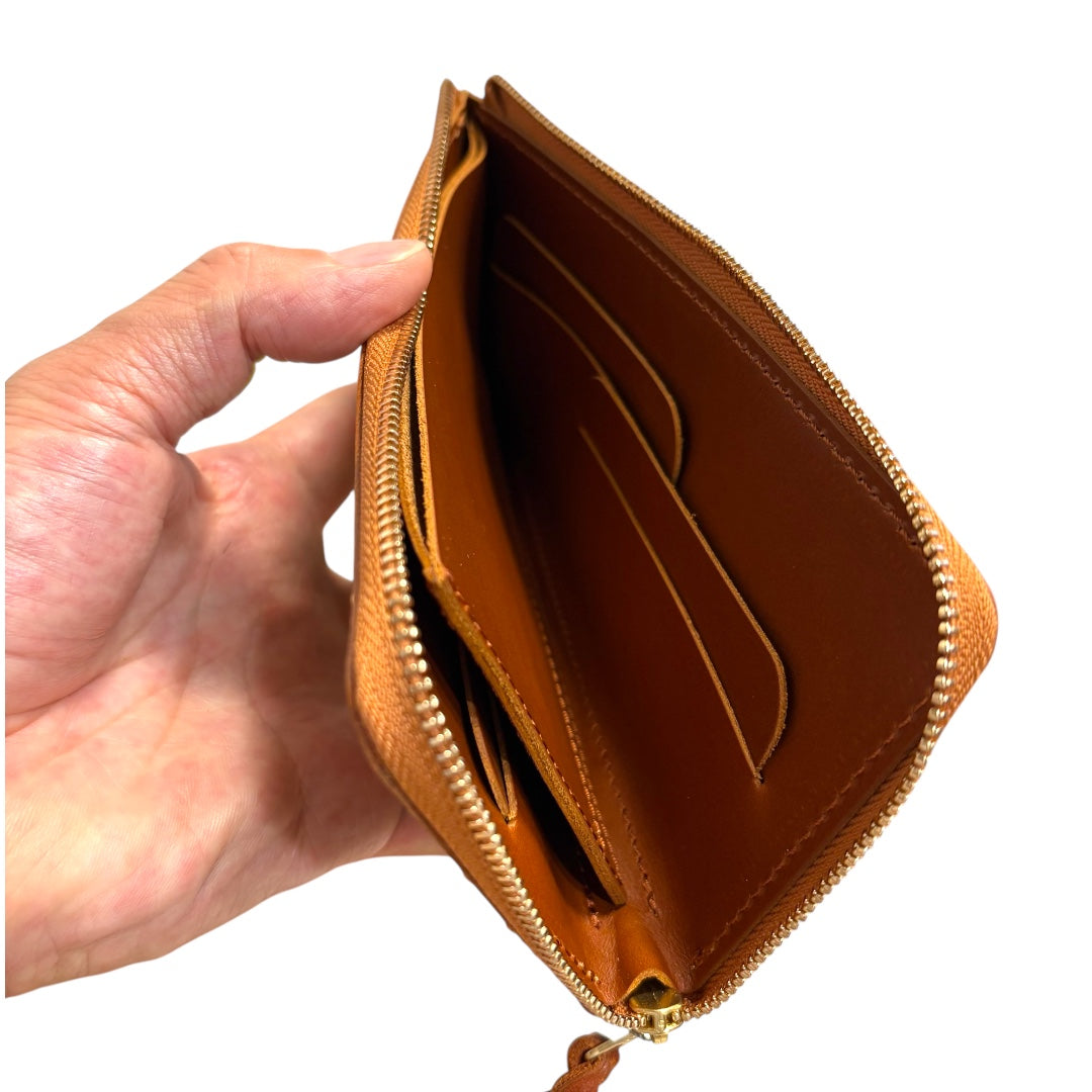 ANNAK アマンダオイルオリジナルレザー L字型スリム財布
