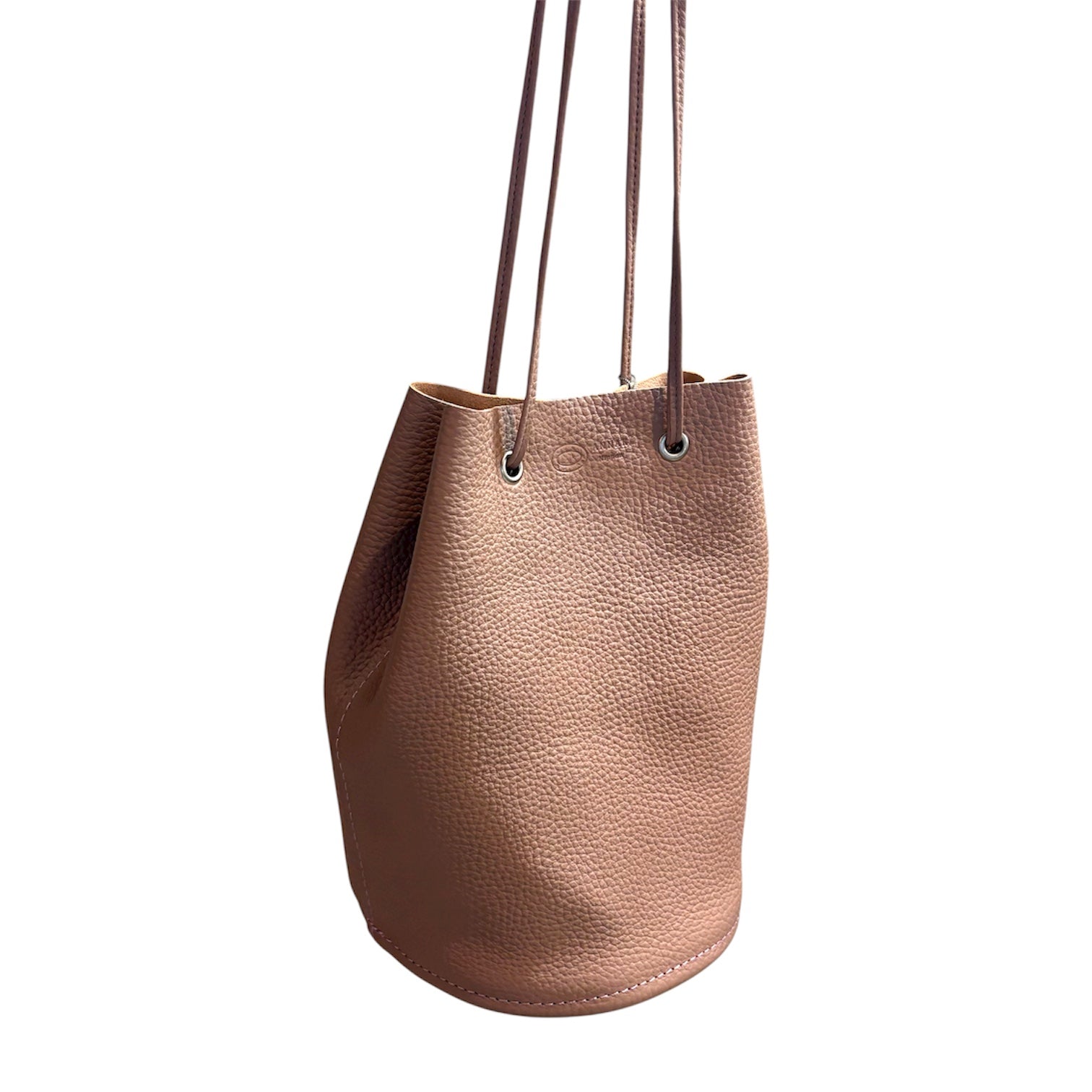 ANNAK オイルシュリンクレザー 巾着ショルダー2WAYバッグ