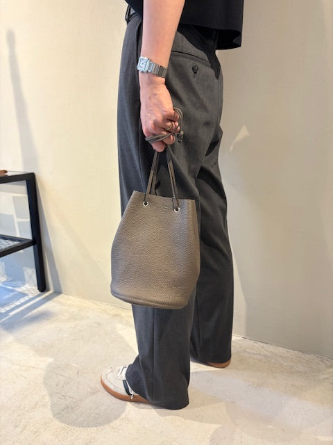 ANNAK カラーシュリンクレザー 巾着ショルダー2WAYバッグ